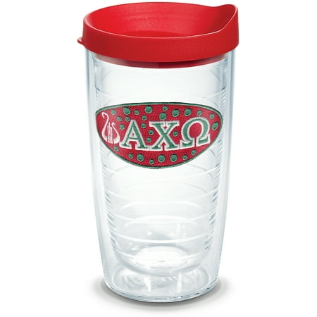 

Tervis Sorority - Alpha Chi Omega Made in USA Double Walled Insulated Tumbler Travel Cup Keeps Drinks Cold & Hot 16oz Lidded