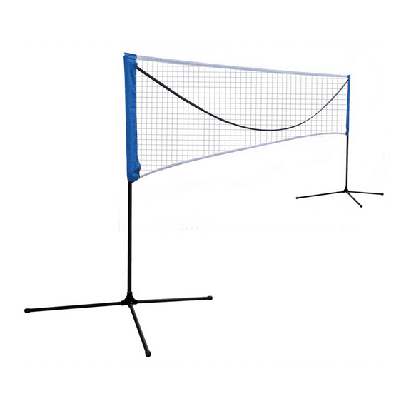 Volleyball Badminton Net Set - Portable 17FT Net with Stand & Carry Bag - Adjustable Height for Adults & Kids - Indoor/Outdoor Sports Equipment