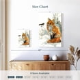 thumbnail image 4 of Elephant Stock Fox And Friend Wall Art - Vertical Canvas Wall Art - Living Room Wall Decor - Animal Canvas - White And Orange Decor By Carol Robinson - 16" x 24", 4 of 8