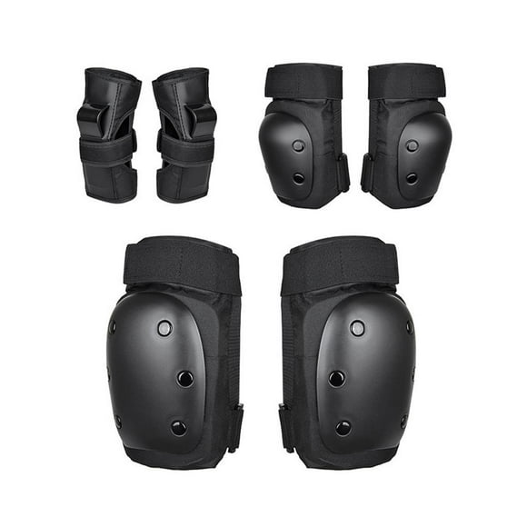 Soidarity 6 uds., rodilleras para niños y adultos, coderas, muñequeras, conjunto de equipo de protección para patinaje, patinaje, patineta, ciclismo Patinetes eléctricos No.2 Soidarity OD016936-02