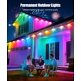 thumbnail image 2 of Cadena de luces POOFZY, 46 m, RGB+IC, 50 modos, control de aplicaciones IP68, 2 of 8