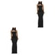thumbnail image 2 of Vestido de verano Qarigey hombros descubiertos para mujer negro S, 2 of 6