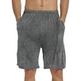 thumbnail image 3 of MoFiz US Men’s Plus Size Lightweight Elastic Drawstring Pajama Shorts with Pockets, 3 of 5