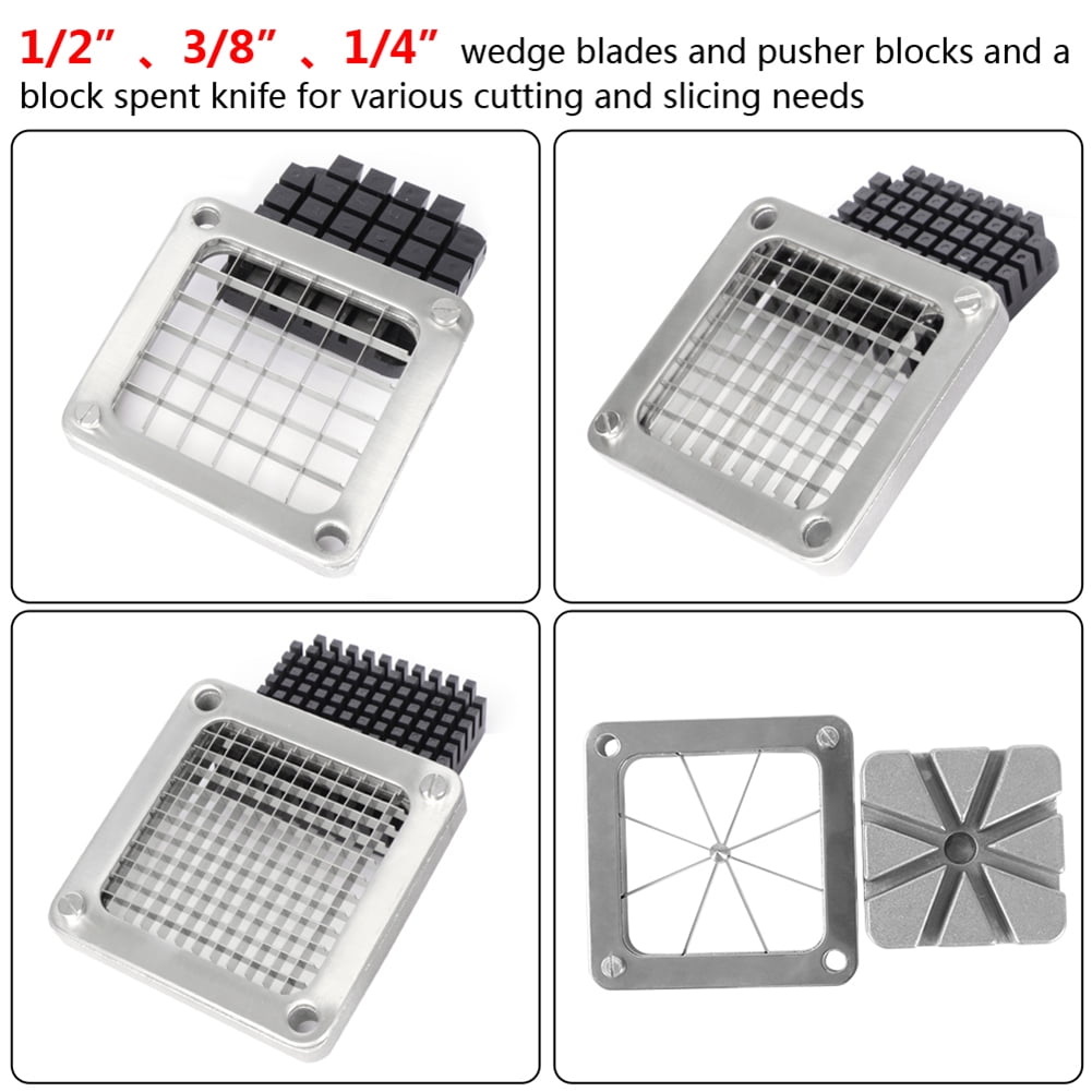 Private Jungle Vertical French Fries Machine with Four 3/8" & 1/4" & 1/2" Flower Blades & 4pcs Suction Cups & 2pcs Expansion Bolts Silver Private Jungle Vertical French Fries Machine with Four 3/8" & 1/4" & 1/2" Flower Blades & 4pcs Suction Cups & 2pcs Expansion Bolts Silver