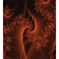 thumbnail image 3 of Ambesonne Abstract Duvet Cover Sets, Digital Swirls Floral, 2-King, Orange, 3 of 7