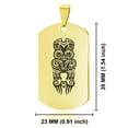 thumbnail image 2 of Stainless Steel Taniwha Maori Symbol Dog Tag Pendant Necklace, 2 of 3
