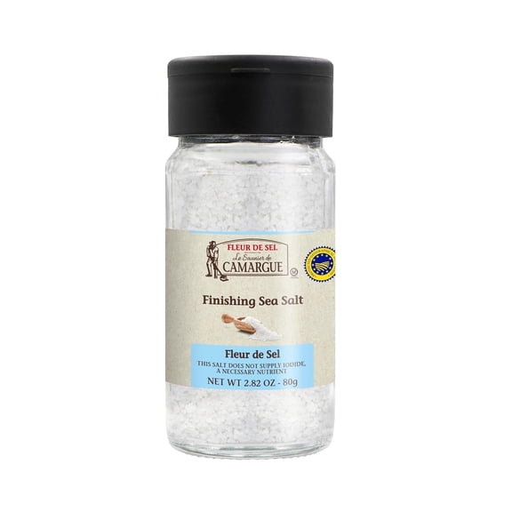 Le Saunier de Camargue Fleur de Sel, Original French Sea Salt Finishing Salt, 2.8oz