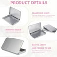 thumbnail image 6 of 2PCS Metal Rectangular Tin Box,Portable Flap Tin Box,Thin Empty Tin Box,Small Storage Case with Metal Hinged Lid,Portable Mini Storage Container Tin Box,for Jewelry Craft Organize (Silver), 6 of 7