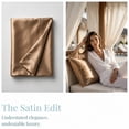 thumbnail image 7 of WVG Satin King Size Sheet Set 4PCS, Luxury Bed Sheets, Silky Fitted Sheet Bedding Set, Breathable Cooling Bed Sheets with 2pcs Pillowcases, Fits Deep Mattress, 7 of 7