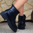 thumbnail image 4 of Wowcloth Women's Vintage Frayed Ankle Boots – Comfortable Insulated Platform with Low Heel for Plus Size, Ideal for Autumn Winter Fashion, 4 of 9