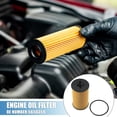 thumbnail image 2 of Filtro de aceite de motor Unique Bargains No.5650359 con O Ring para Chevrolet Aveo 1.6L L4 2009-2011 Plástico Papel, 2 of 6