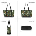thumbnail image 6 of FORMRS Canvas Laptop Tote Bag for Women with 15.6" Computer Compartments Shoulder Handbag, Green Flowers Pattern, 6 of 7