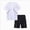 A3-White, variant on Tween Boy 11-13T Athletic Clothes Set Quick Dry 2PC Set Short Sleeve T-Shirt And Loose Shorts Outfit Set Gibobby,13-14 Years,White