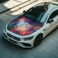 thumbnail image 3 of Uorisanigo Car Hood Cover All-Season Protection Fabric Galaxy Horse Hood Cover Fashion Car Bonnet Banner Automotive Accessories Suitable for Cars Vehicles Decorate, 3 of 7