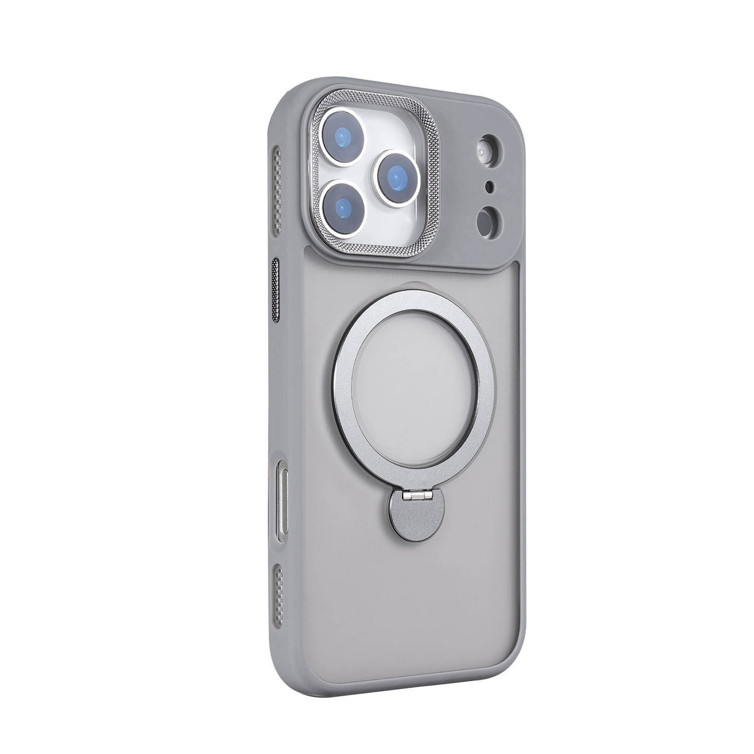 Magnetic Rotating Stand Case for iPhone 17 Pro - Gray