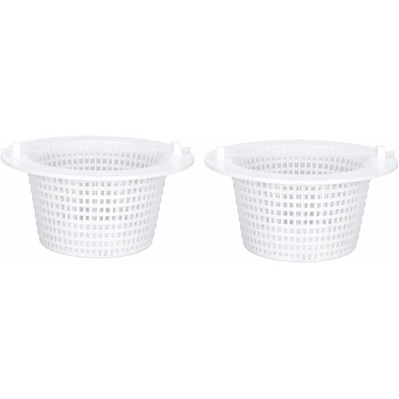 2 Pcs Skimmer Baskets, Above Ground Swimming Pool Filter Basket, Swimming Pool Replacement Parts Compatible for Hayward SP1091WM SP1091WM (Filter Basket) One Size