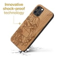 thumbnail image 3 of Case Yard Wooden Case Outside Soft TPU Silicone Slim Fit Shockproof Wood Protective Phone Cover for Girls Boys Men and Women Supports Wireless Charging Beautiful Mind Design case for iPhone-11-Pro-Max, 3 of 7