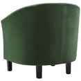 thumbnail image 4 of Tufted Armchair Accent Chair, Set of 2, Velvet, Green, Modern Contemporary Urban Design, Living Lounge Room Hotel Lobby Hospitality, 4 of 4