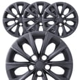thumbnail image 5 of 16" Set of 4 Hubcaps Wheel Rims Cover Fit 2015-2017 Toyota Camry /2015-2017 Toyota Camry Hybrid Compatible with Steel Wheels Snap on Installation(16-inch,Black Matte), 5 of 12
