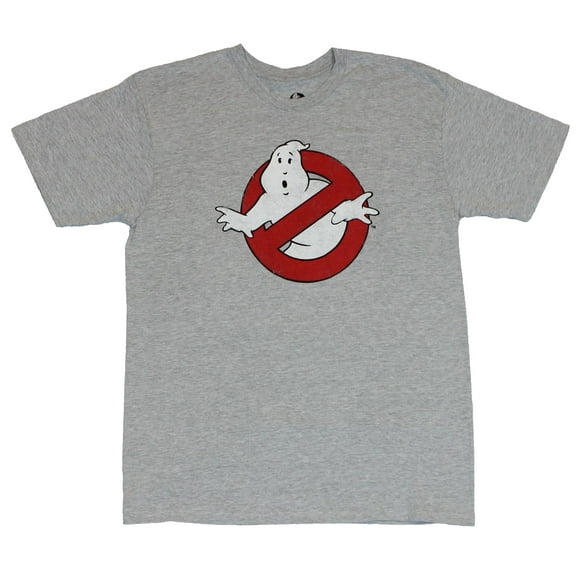 Ghostbusters Mens T-Shirt - Classic Red and White No Ghost Logo (Medium)