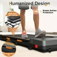 thumbnail image 7 of FINATI Under Desk Treadmill for Home and Office, 2 in 1 Portable Walking Pad Treadmill, 2.5HP Low-Noise Desk Treadmill in LED Display with Remote Control, Silver, 7 of 7