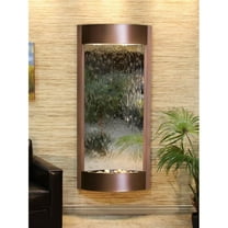 Pacifica Waters Copper Vein Silver Mirror Wall Fountain
