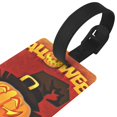 thumbnail image 3 of Gaeub One Size Printed Travel Luggage Identification Tags, Golf Bag Tags with Information Bar on The Back - 3.4 x 2.1 inch, 3 of 8