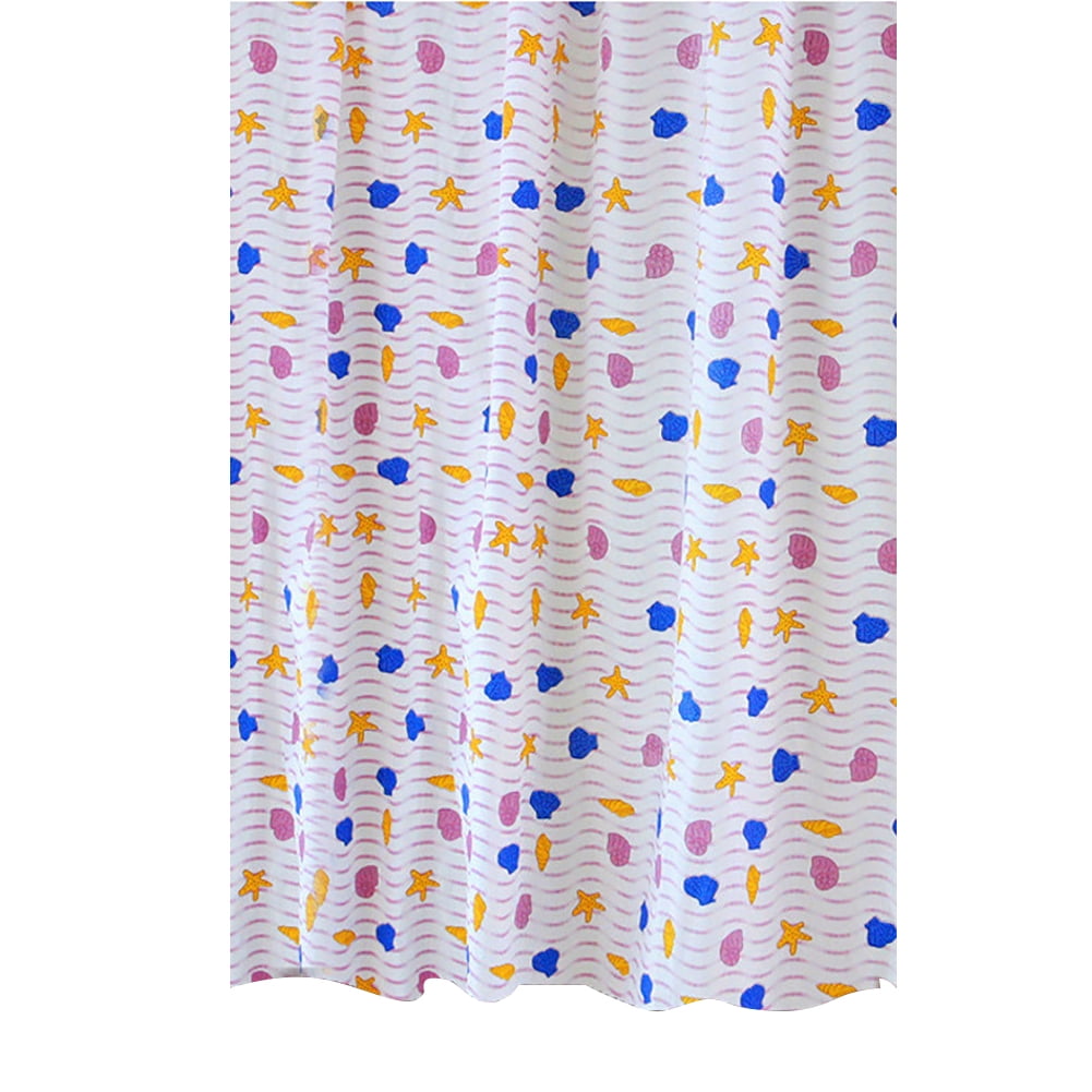 New Bathroom Waterproof Mildew Proof Shower Curtain with 12pcs Curtain