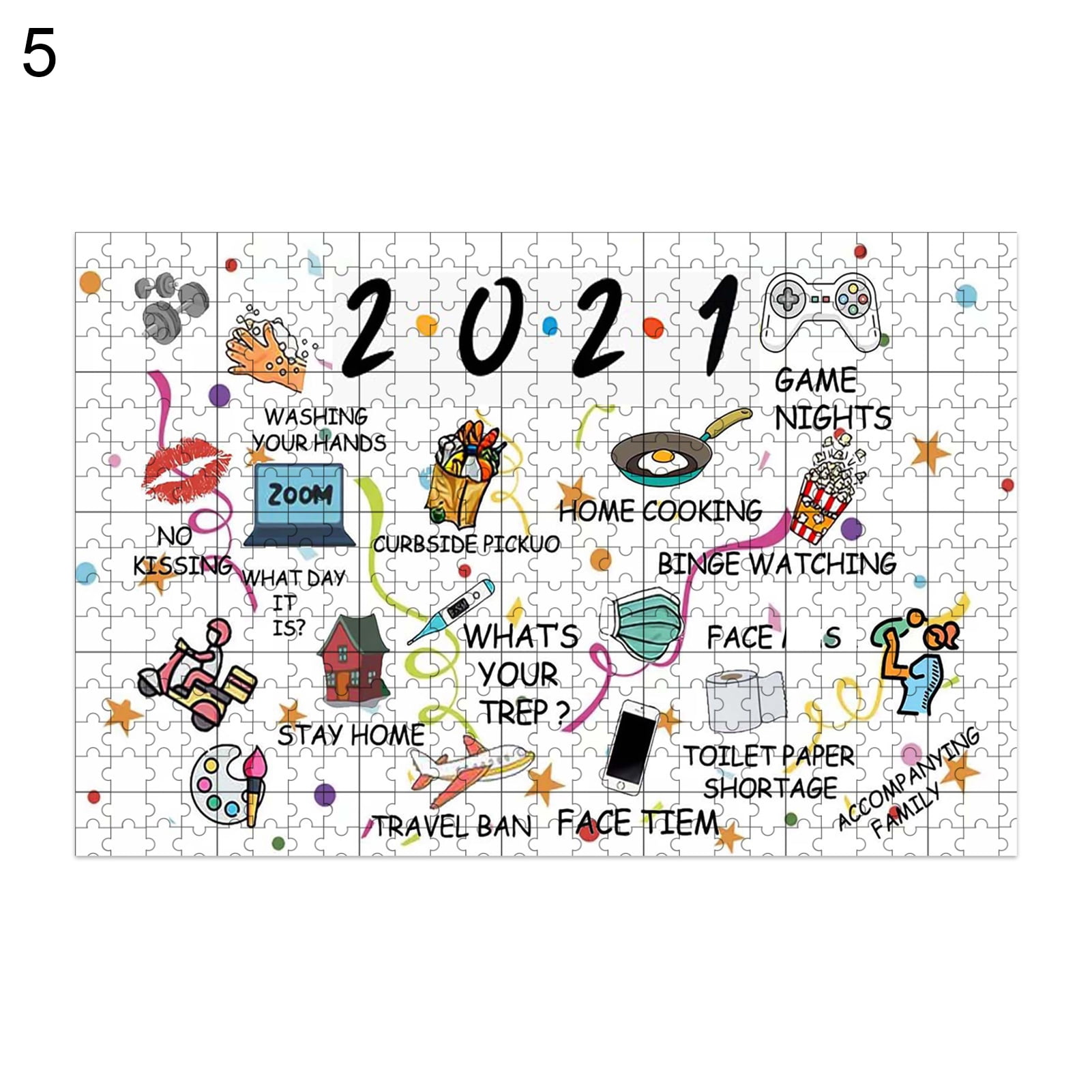 yiyong 1000pcs jigsaw puzzle 2021 print self assembly paper diy educational toy kit walmart com