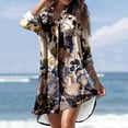 thumbnail image 2 of gakvbuo Button Down Shirts Maxi Dress For Women Casual Turn-Down Collar Long Sleeve Printed Smock Buttons With Pocket Shirt Dresses Fall Dresses For Women 2023, 2 of 7