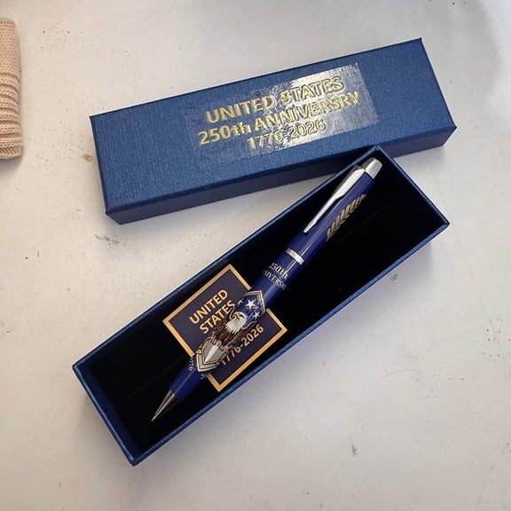 Usa 250Th Birthday Pen,Usa 250Th Patriots Memorial Pen Commemorative Pen Us 250Th Anniversary Commemorative Pen 2Ml Ink A Collectible Gift For Friend