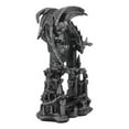 thumbnail image 4 of Large Gothic Smaug Dragon Overlord Guarding Castle Pendulum Table Clock Statue, 4 of 8