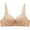 Beige, variant on Bras for Women Breathable Underwear Embroidery Thin Style Back Buckle Bra Without Steel Soft Solid Color Everyday Bras (Red,42/95BC)