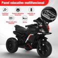 thumbnail image 3 of Moto Electrica Infantil Niño, Carro Electrico Niño Montable con Luz Led y Musica, Triciclo con Modo de Retroceso, Velocidad Máxima 4KM/H, Autonomía de 45 Minutos, 3 of 7