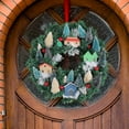 thumbnail image 3 of Pretty Comy Christmas Wreath for Front Door Artificial Christmas Wreath Door Wreath Christmas Decorations with Pine Needles for Home Wall Window Decor, 3 of 8