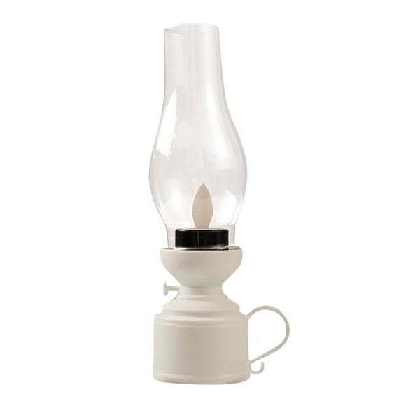 Retro Flameless Table Lamp LED Kerosene Lamps for Bedroom Living Room