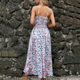 thumbnail image 4 of Fankiway Mode Femmes Été Imprimé Camisole Sans Manches Col en V Dos Nu Robe Décontractée Robes de Plage Grande Taille Robes pour Femmes, 4 of 5
