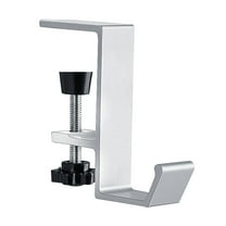 Metal Headphone Hook Headphone Hanger With Hooks Universal Aluminum Alloy Gaming Headphone Stand Under Desk Adjustable Desk Headphone Hanger Hook Hooks Easy To Use