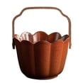 thumbnail image 1 of Cesta de fruta de cerámica de la vendimia Año Nuevo snack caja de almacenamiento de dulces bandeja de té creativa portátil cesta de fruta seca de alto aspecto, 1 of 6