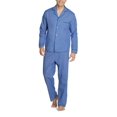 thumbnail image 2 of Hanes Men's and Big Men's Long Sleeve Long Leg Woven Pajama Set, 2-Piece, 2 of 3