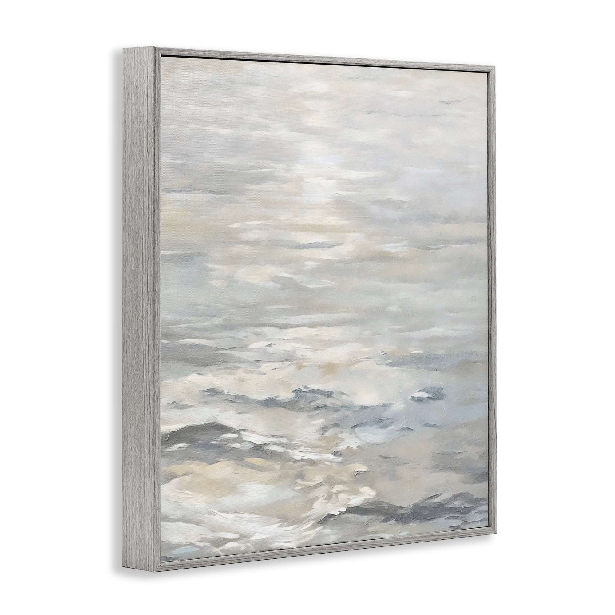 Stupell Industries Shallow Reflections Morning Light Gray Framed Giclee Art, design by Riley B