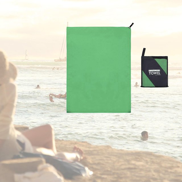 Toalla de Microfibra Macarena Secado Rápido Verde 40x80cm