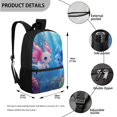 thumbnail image 3 of Jeiento Axolotl Backpacks for Kids Kawaii Book Bags for Girls 9-12 Lightweight Bookbag and Lunch Box Set for Kindergarten Blue Ocean 4 Piece School Bag Set, 3 of 7