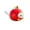 Red, variant on ABS Material Animal Sound Whistle with Bird and Fruit Design, Educational Musical Toy for Oral Motor Skill Development, Lightweight Whistle Toy for Playtime and Party Activities