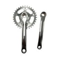 thumbnail image 1 of Juego de bielas para bicicleta de montaña, fácil de instalar, plato de 32 dientes, juego de brazo de biela para bicicleta de montaña Plata, 1 of 9