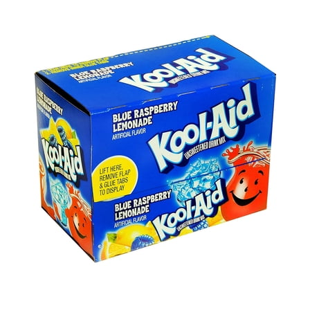 Kool-Aid Blue Raspberry Lemonade Drink Mix – 48 Packets × 0.22 oz — Bold Fruity Flavor