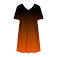 thumbnail image 4 of Puntoco Vestido De Manga Corta Con Cuello En V, Vestido De Manga Corta De Verano De Color Sólido Para Mujer Amarillo S, 4 of 4