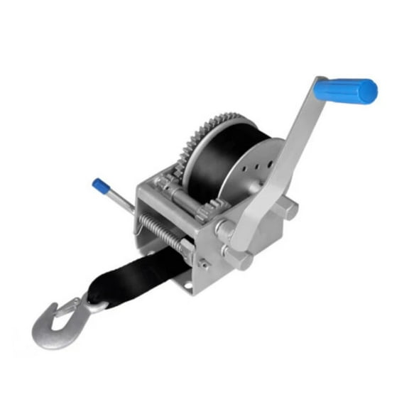 Boat Trailer Hand Winch 4WD 3000kg/6615lb, Manual Car Webbing Strap 3 Speed