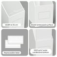 thumbnail image 5 of Jiawei File Organizer Cardboard 3-Tier Document Holder, White, 3 Pack, 5 of 6