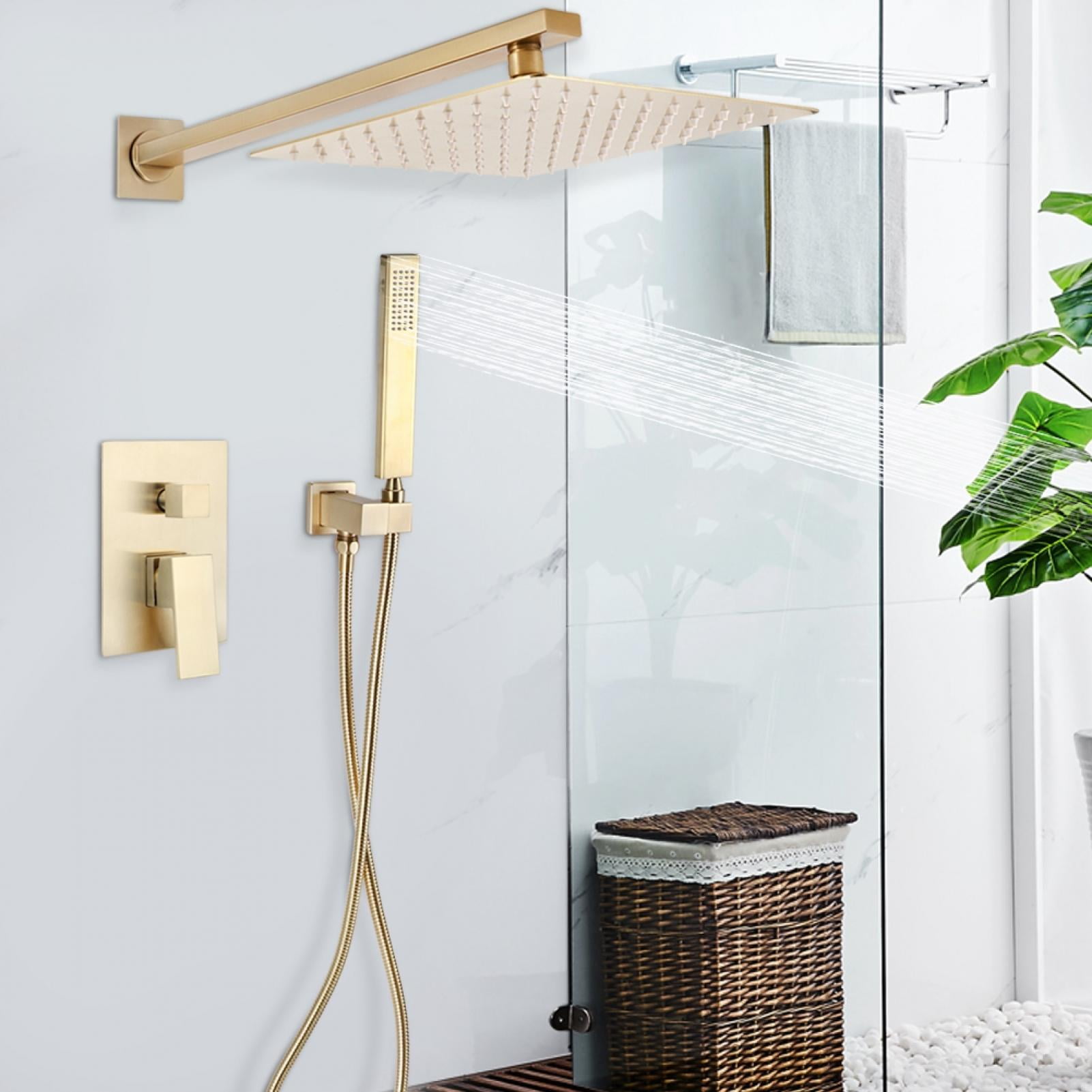 ESTINK G1/2in Dual Function Concealed Installation Top Sprayer Hand